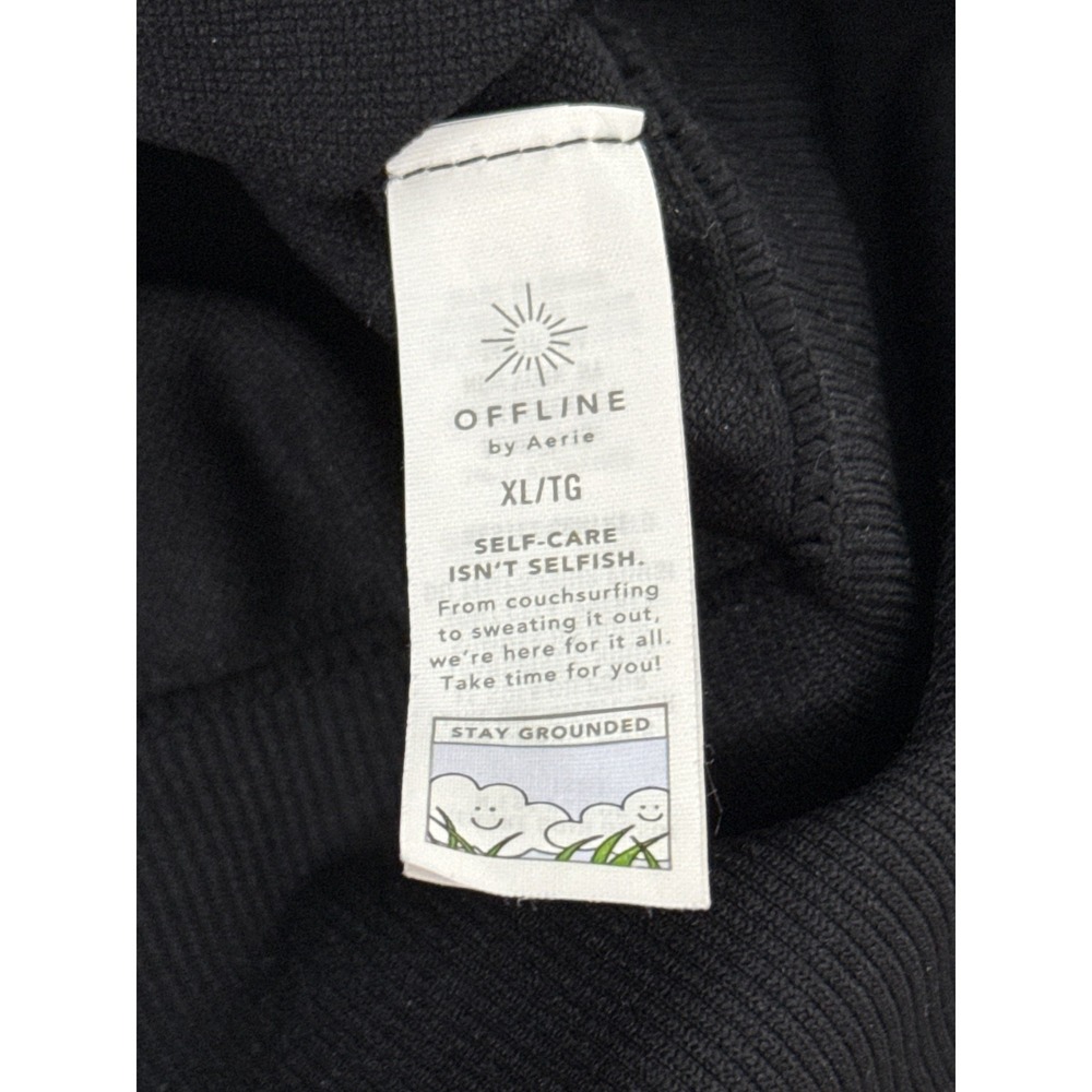 Offline By Aerie Sidewalk Seamless Cropped Long‎ Sleeve Top T Shirt Sz XL - Picture 4 of 4